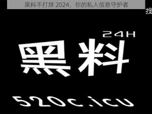 黑料不打烊 2024，你的私人信息守护者