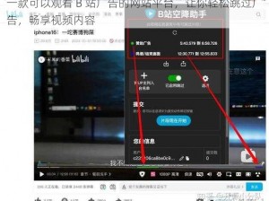一款可以观看 B 站广告的网站平台，让你轻松跳过广告，畅享视频内容
