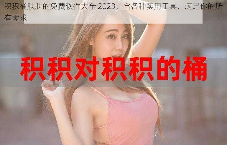 积积桶肤肤的免费软件大全 2023，含各种实用工具，满足你的所有需求