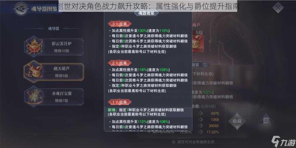 创世对决角色战力飙升攻略：属性强化与爵位提升指南