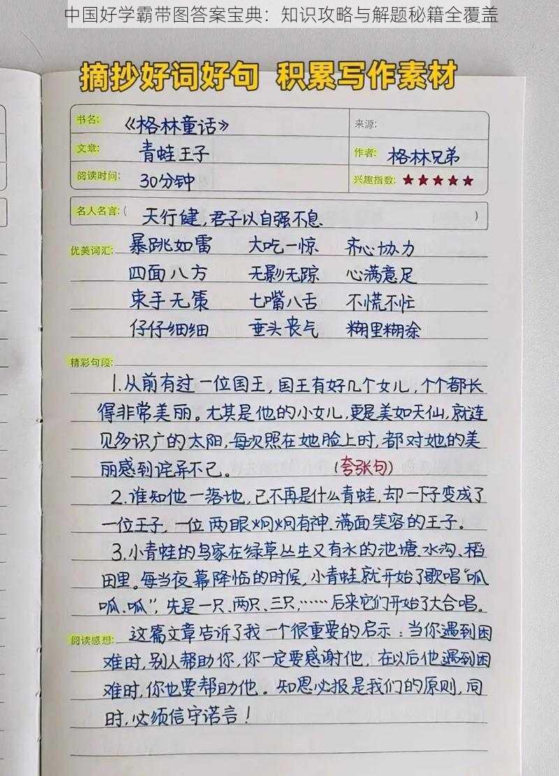 中国好学霸带图答案宝典：知识攻略与解题秘籍全覆盖