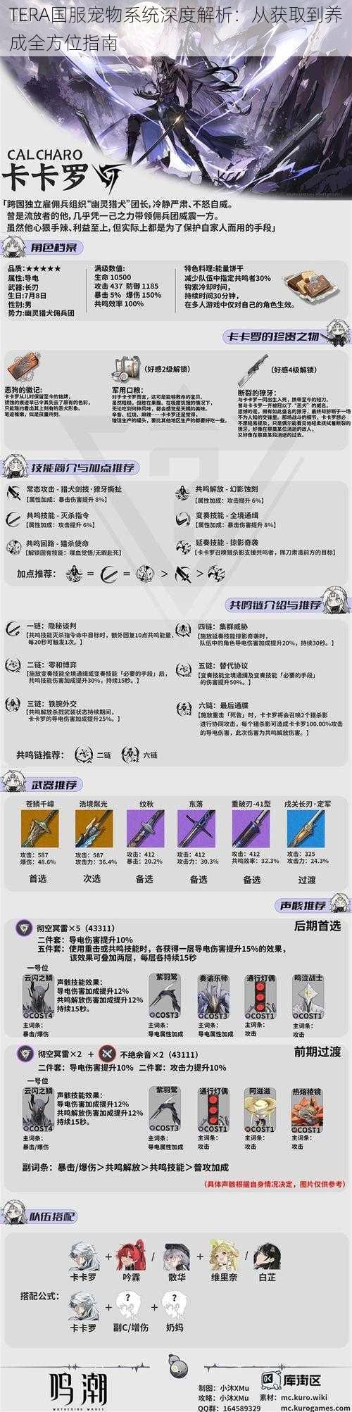 TERA国服宠物系统深度解析：从获取到养成全方位指南