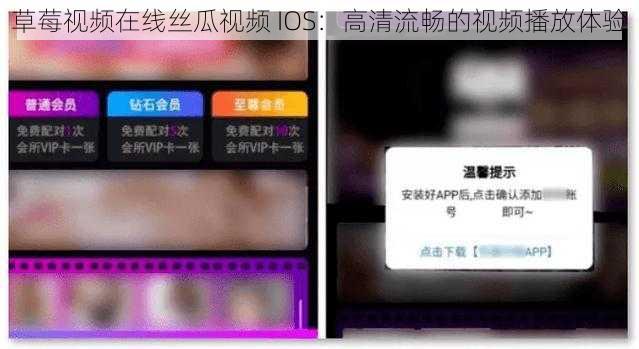 草莓视频在线丝瓜视频 IOS：高清流畅的视频播放体验