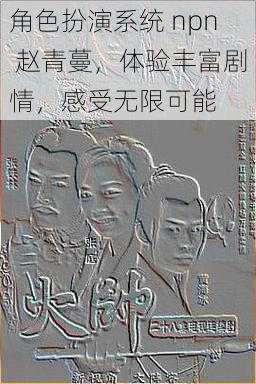 角色扮演系统 npn 赵青蔓，体验丰富剧情，感受无限可能